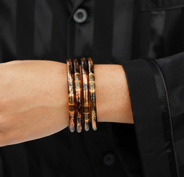 BuDhaGirl KOI Leopard All Weather Bangle AWB Set of 4