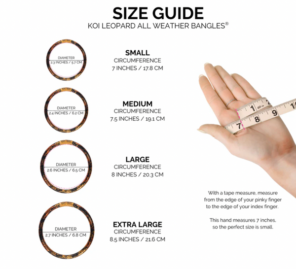 BuDhaGirl KOI Leopard All Weather Bangle AWB Set of 4