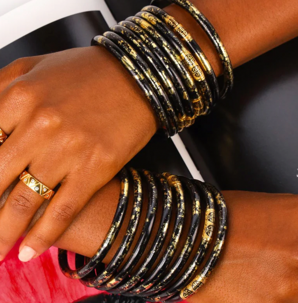 BuDhaGirl KOI Noir All Weather Bangles AWB  Set of 4