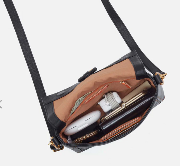 HOBO Austin Flap Crossbody Black