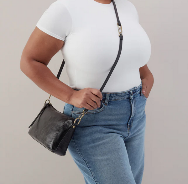 HOBO Darcy Carry All Crossbody Polished Black