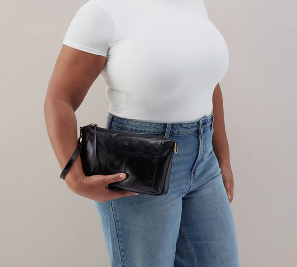 HOBO Darcy Carry All Crossbody Polished Black