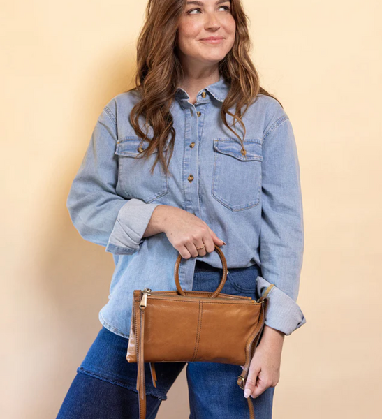 HOBO Sable Crossbody Truffle