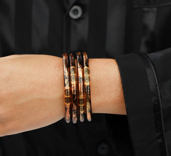 BuDhaGirl KOI Leopard All Weather Bangle AWB  Set of 4