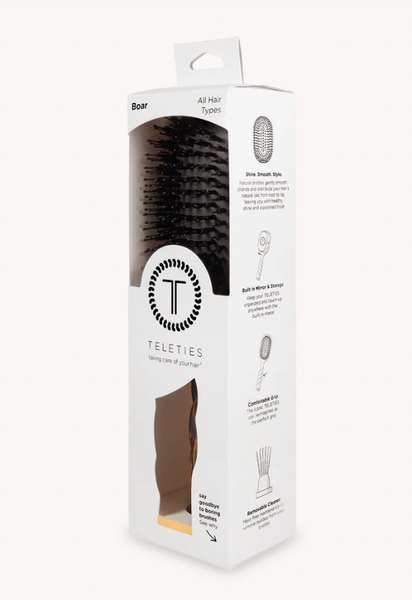 Teleties Boar Hairbrush Leopard Full Size