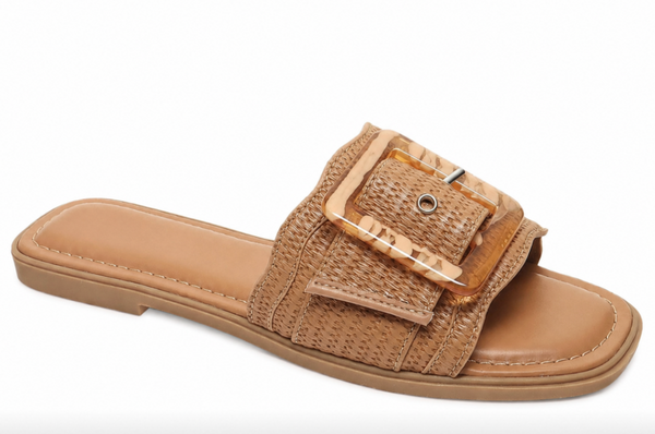 Boho Neutral Buckle Sandal