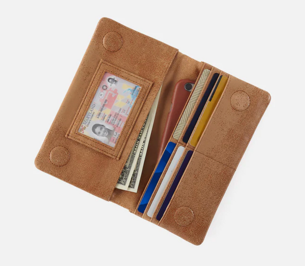 HOBO Lumen Continental Wallet Whiskey
