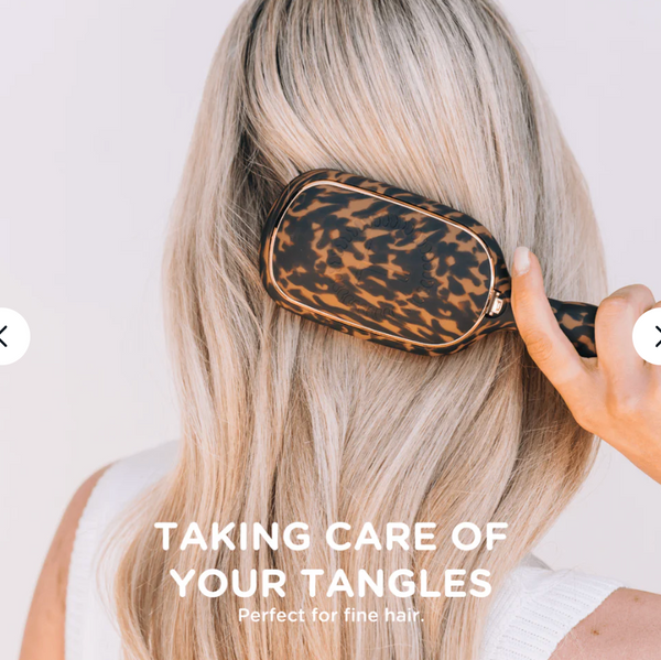 Teleties Detangler Hair Brush Fine Hair Tortoise
